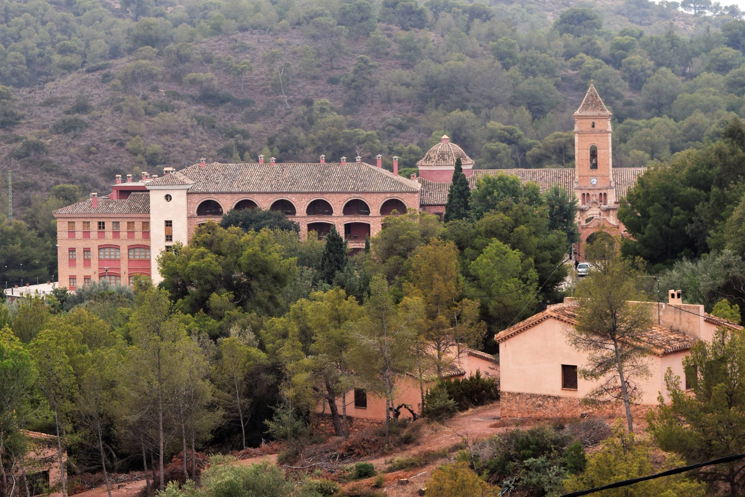 The Santuario de Santa Eulalia at the foot of the Sierra Espuña