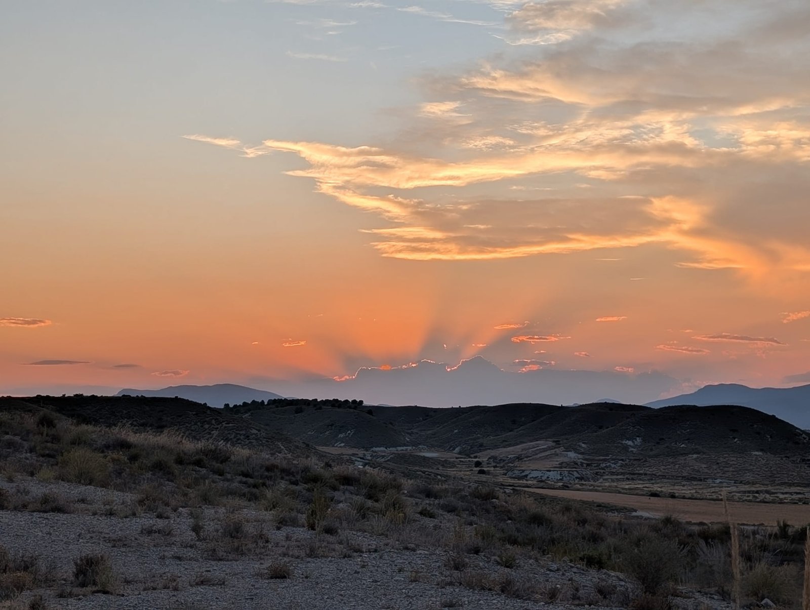 Sunset over Camposol by Mary Jane Greig