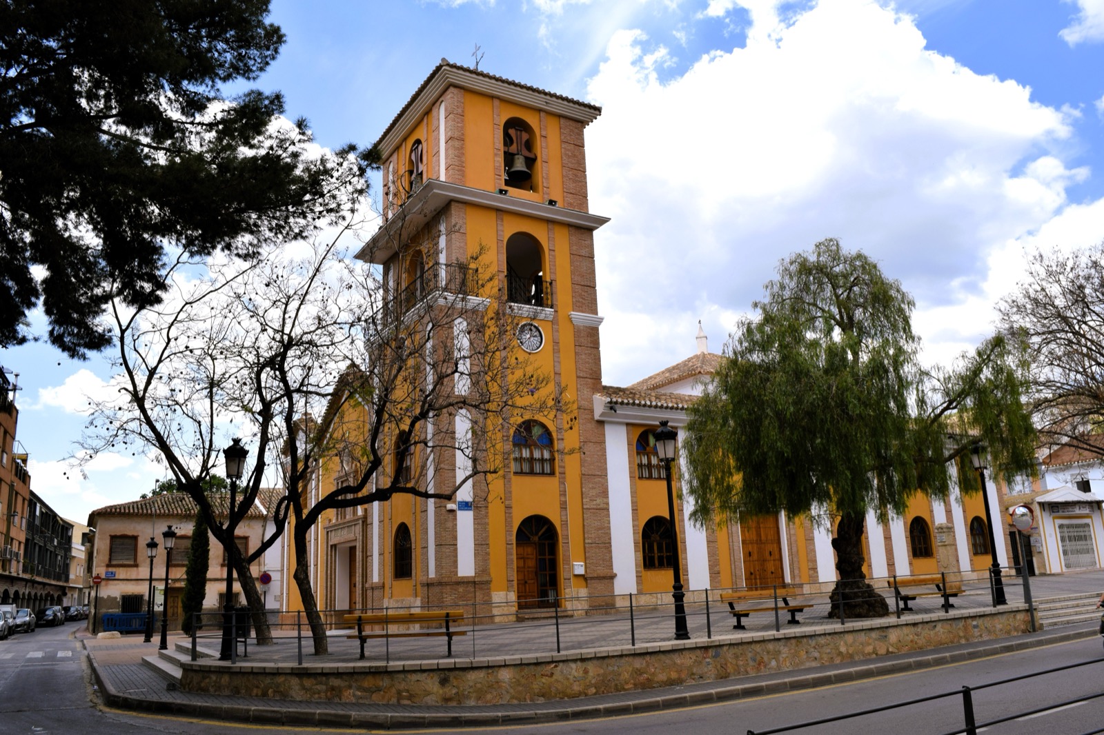 The church and plaza, Alhama de Murcia