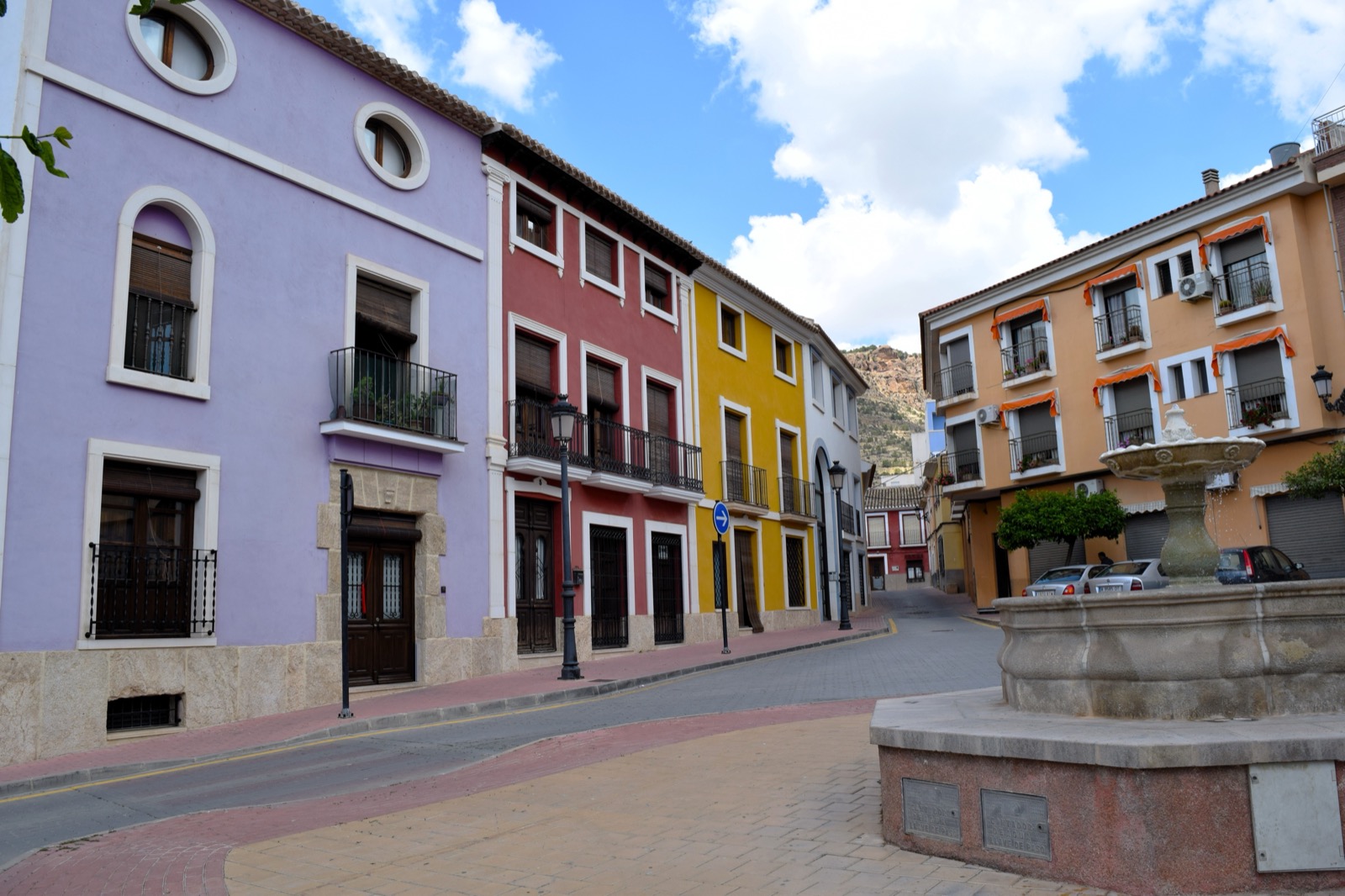 A colourful plaza in Alhama de Murcia