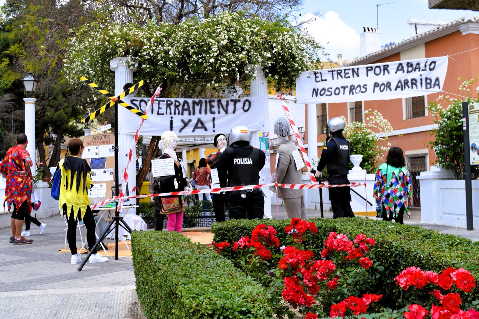 Festival figures and displays, Fiestas de Los Mayos, Alhama de Murcia