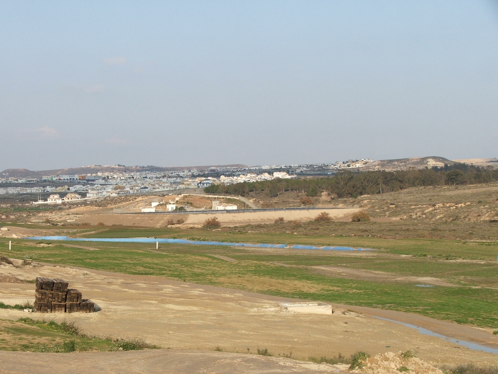 The course being laid out, Camposol golf course under construction, January 2006