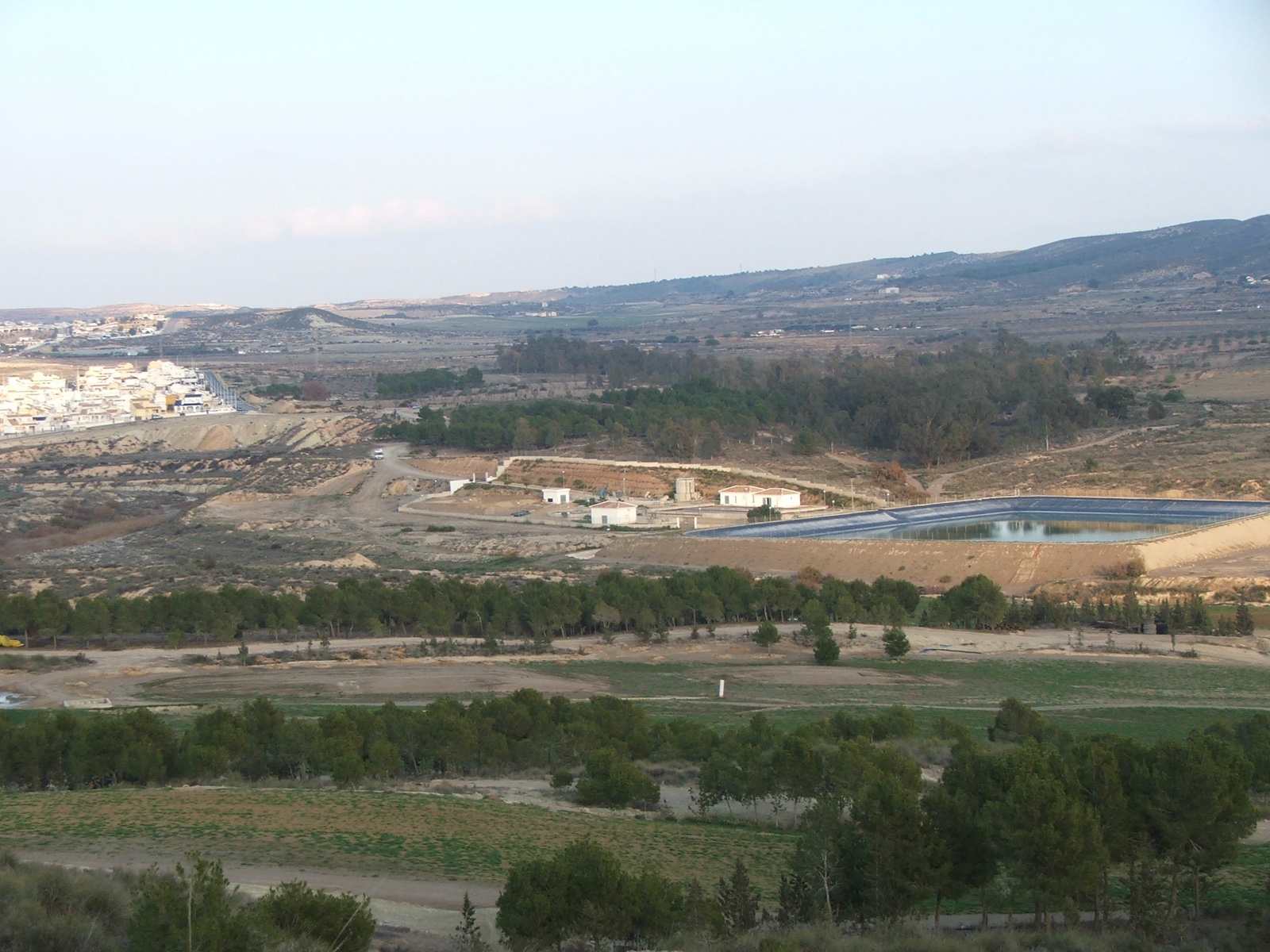 Camposol golf course under construction with the estate spreading behind, January 2006
