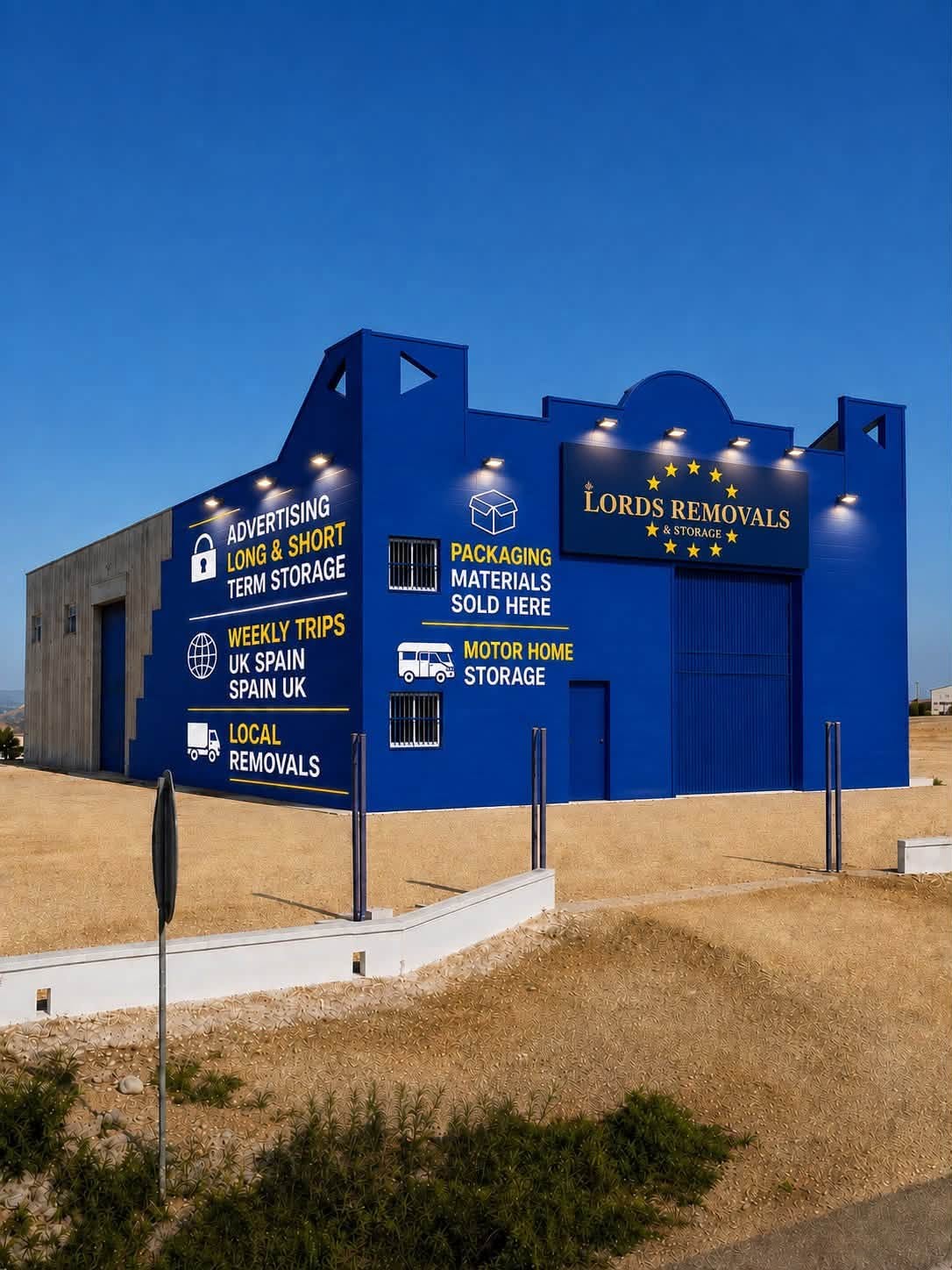 The new Lords Removals and Storage warehouse
