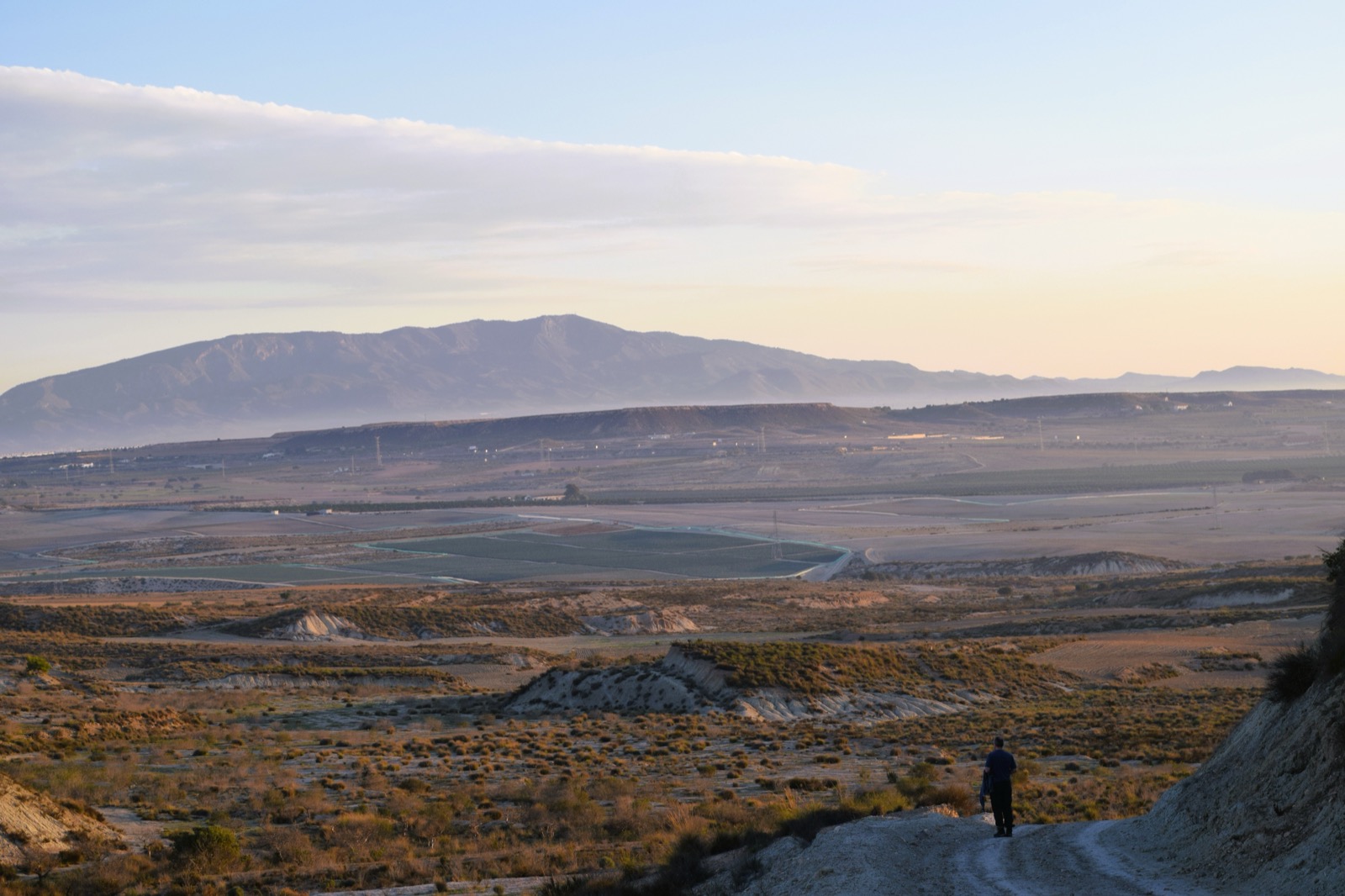 The countryside around the Lower C sector of Camposol at sunrise