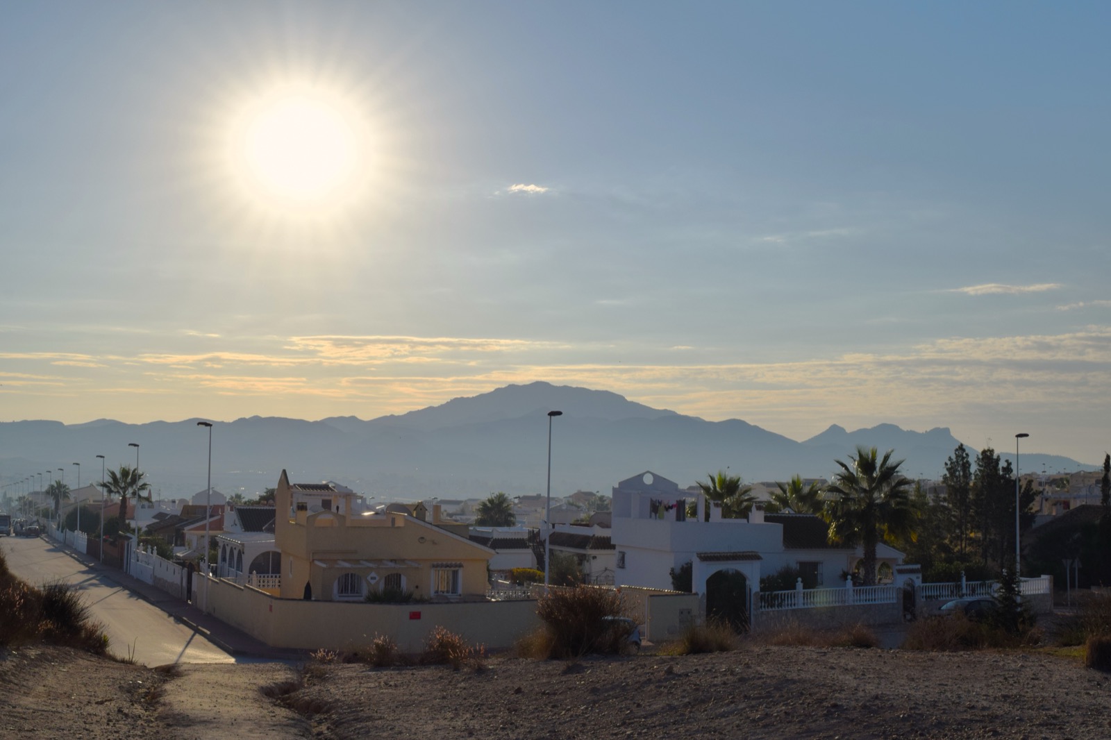 Villas in the Lower C sector of Camposol in the morning sun