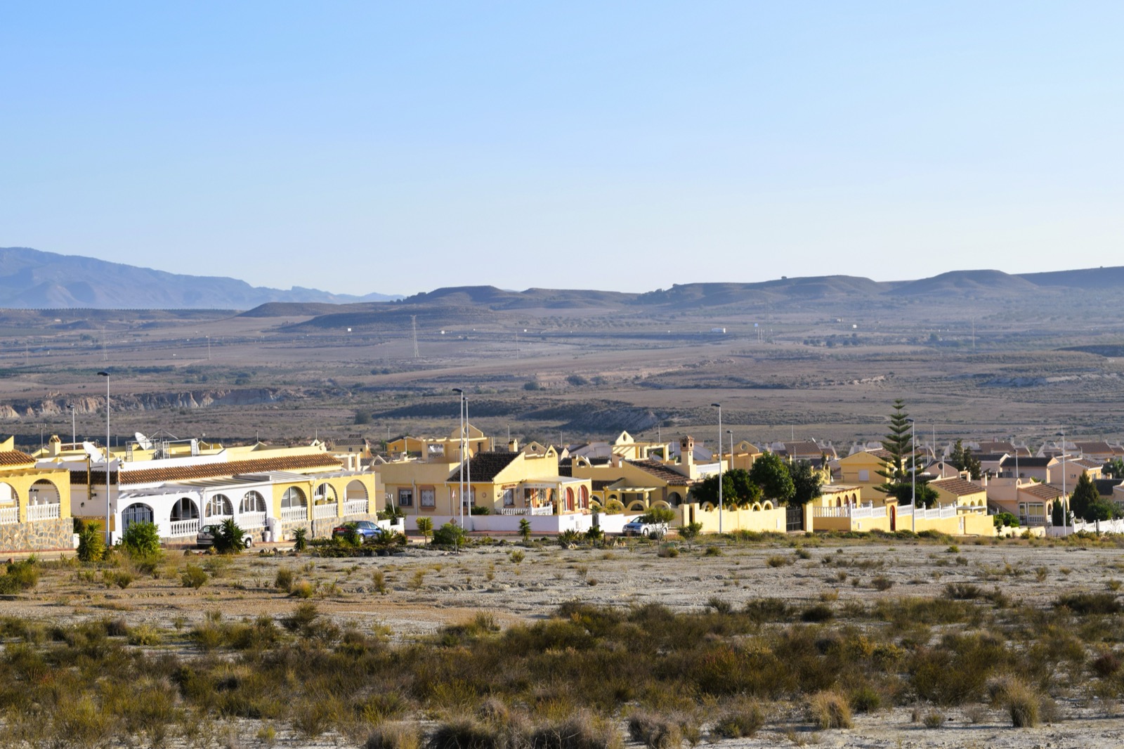 A street of villas in the Lower C sector of Camposol