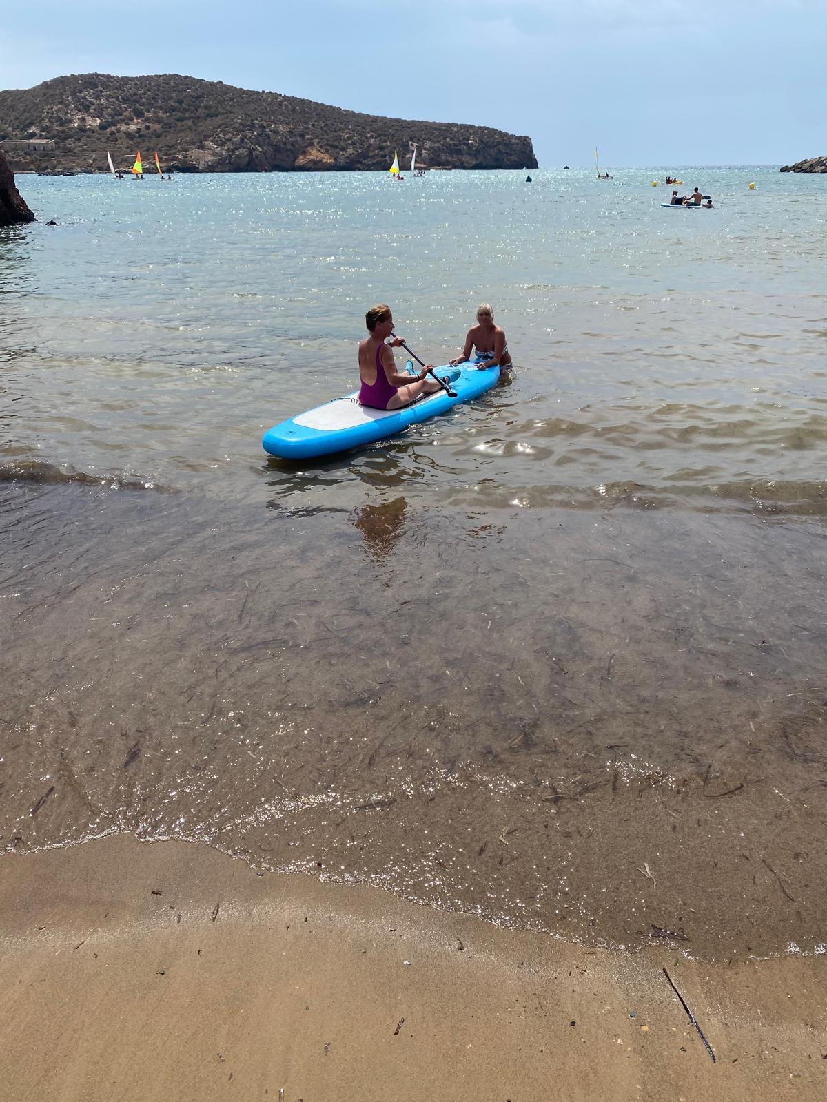 Paddle boarding at Puerto de Mazarrón