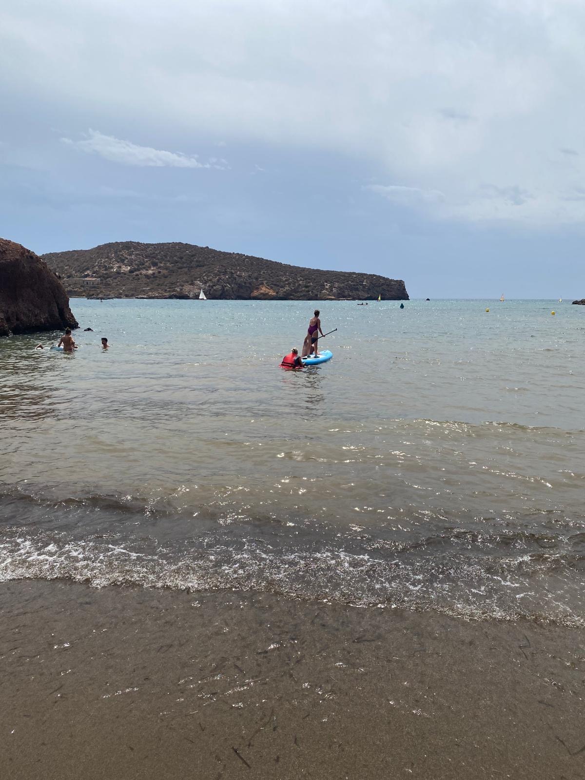 Paddle boarding at Puerto de Mazarrón