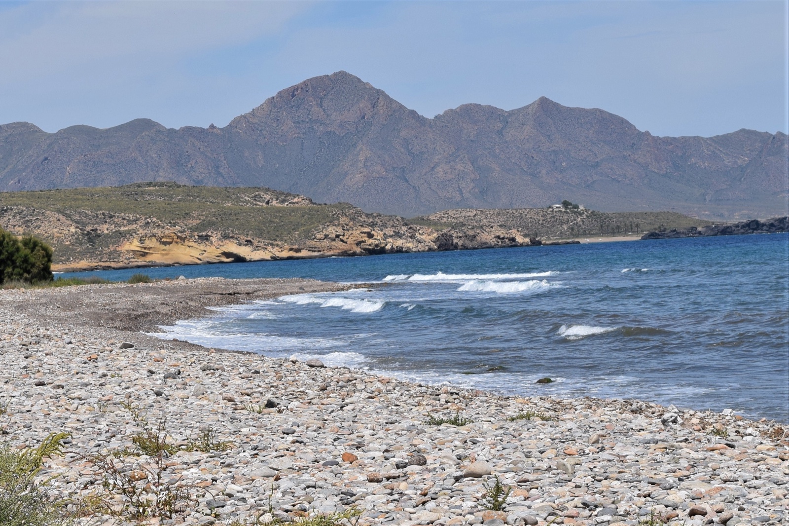 The bay and mountains at Puntas de Calnegre
