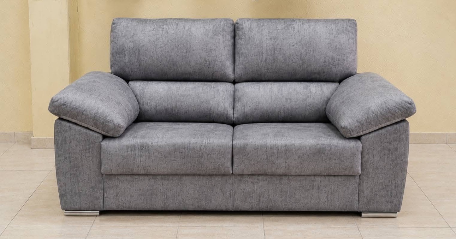 Branded 2 seater sofa in grey
