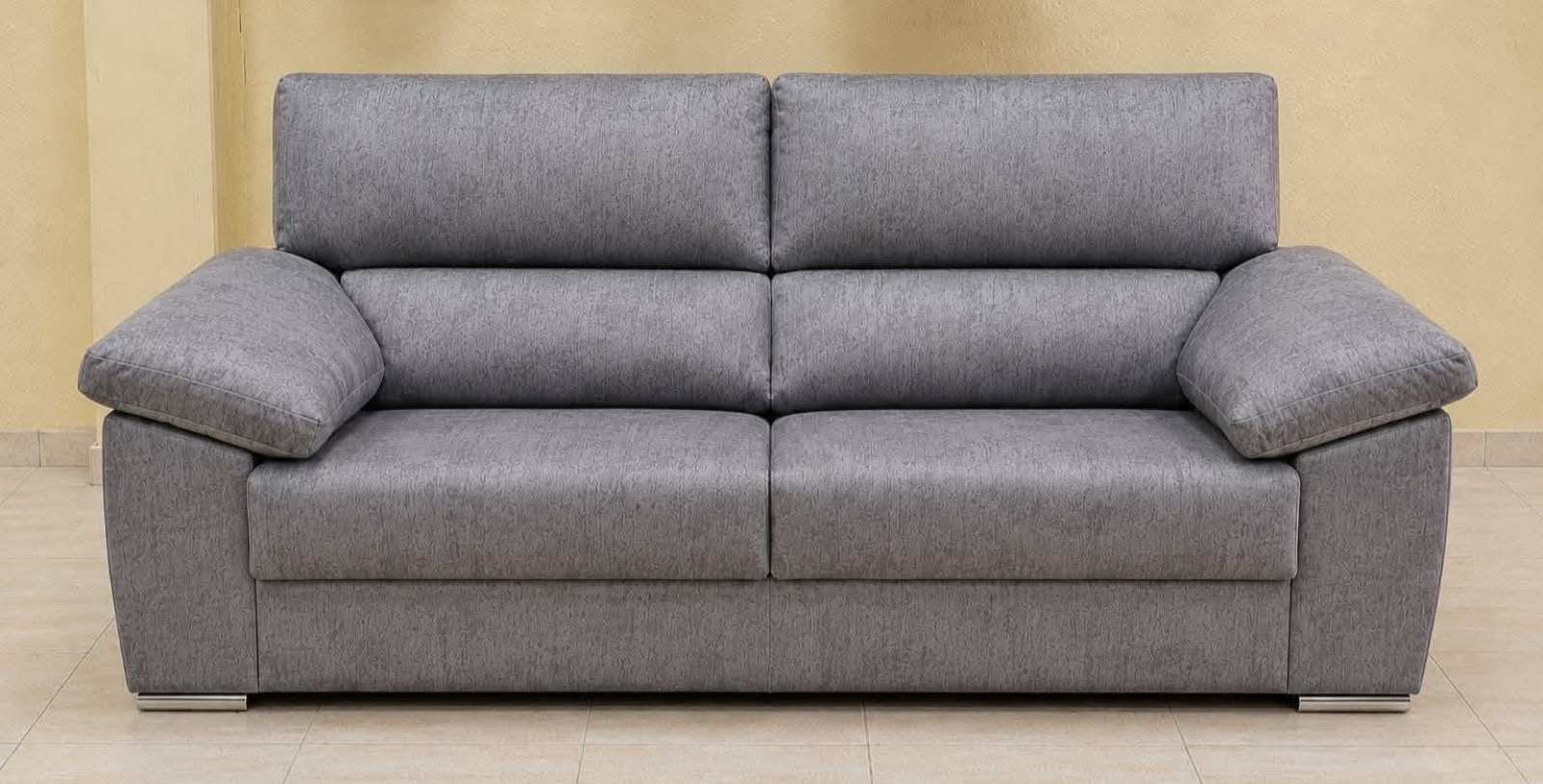 Branded 3 seater sofa in grey