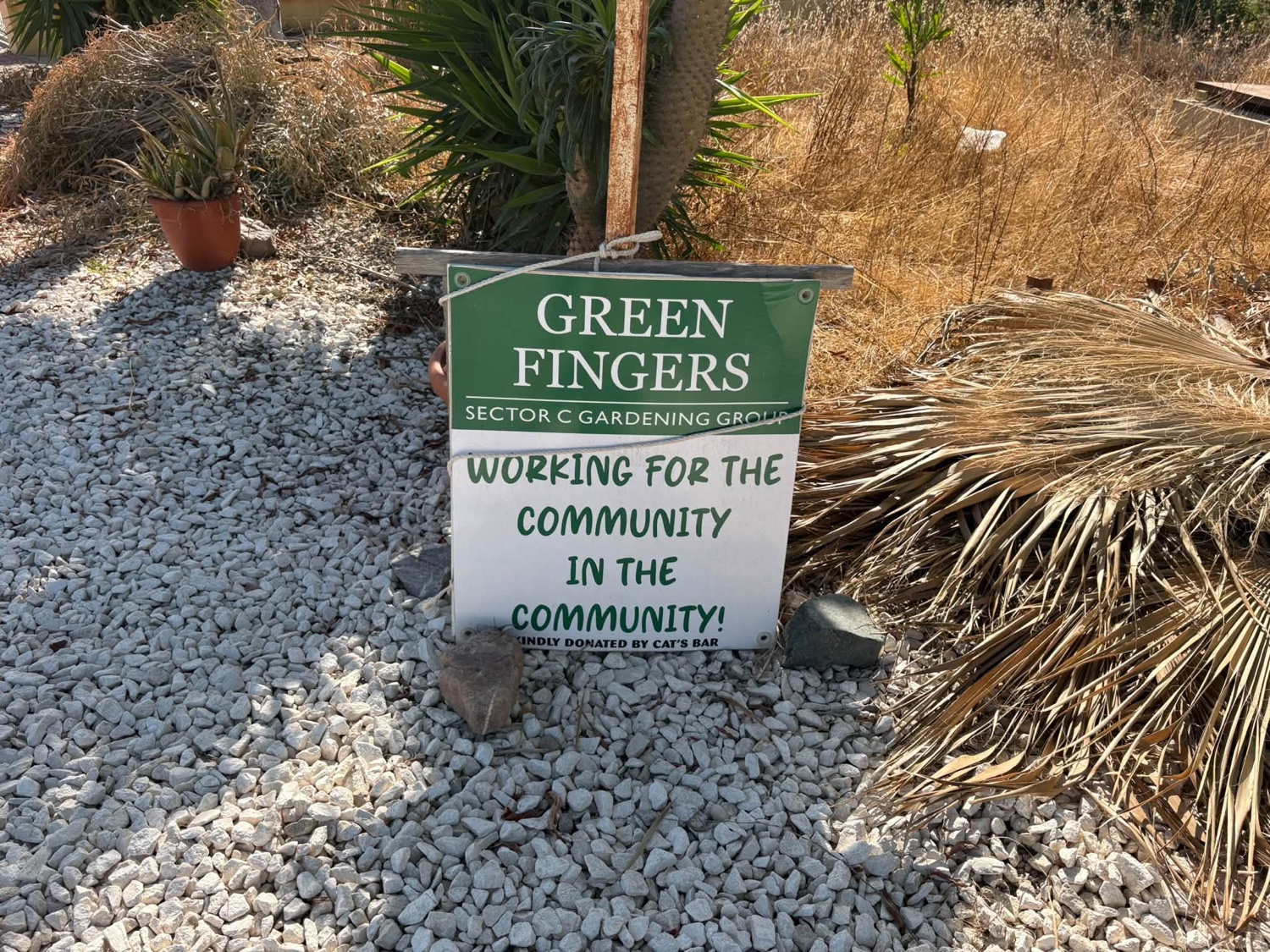 Green Fingers, Sector C Gardening Group, working for the community