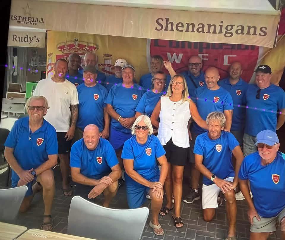 Camposol Walking Football Club with new sponsors Shenanigans Sports Bar