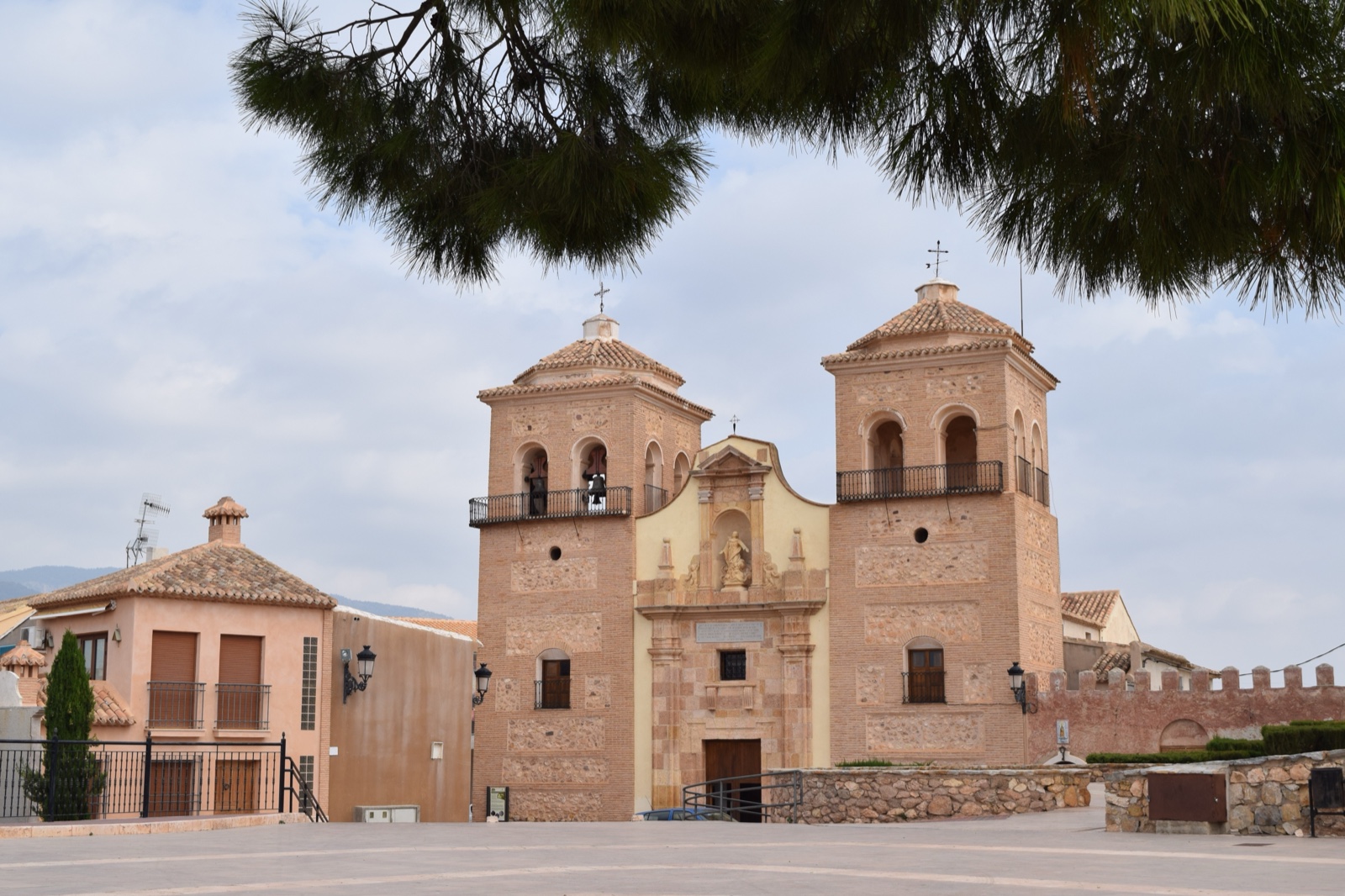 The twin bell towers of the Church of Santa Maria la Real at Aledo